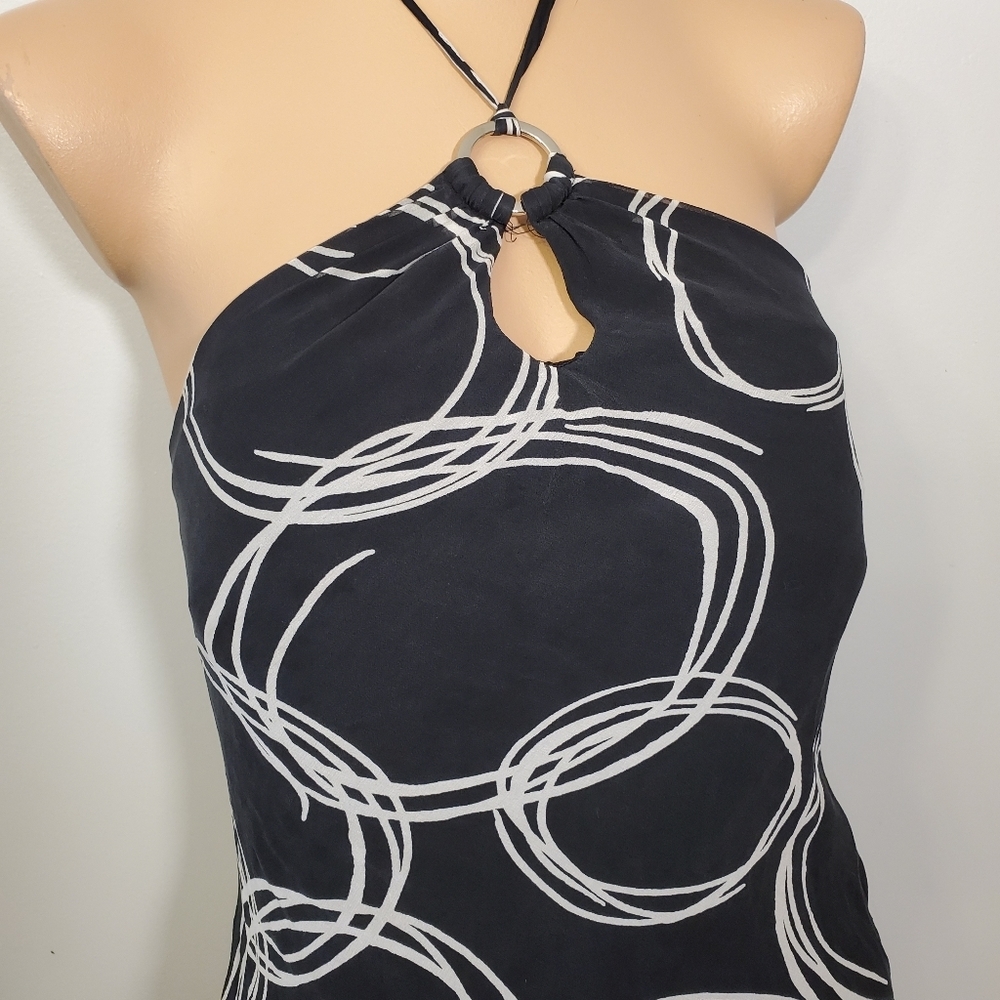 Sangria Halter Neck Printed Dress - Picture 2 of 4